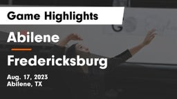 Abilene  vs Fredericksburg  Game Highlights - Aug. 17, 2023