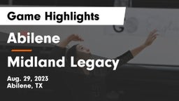 Abilene  vs Midland Legacy  Game Highlights - Aug. 29, 2023
