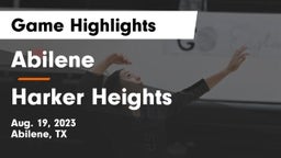 Abilene  vs Harker Heights  Game Highlights - Aug. 19, 2023