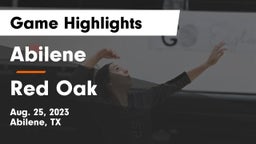 Abilene  vs Red Oak  Game Highlights - Aug. 25, 2023