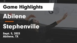 Abilene  vs Stephenville  Game Highlights - Sept. 5, 2023