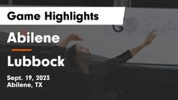Abilene  vs Lubbock  Game Highlights - Sept. 19, 2023