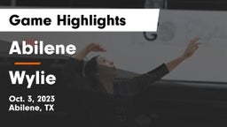 Abilene  vs Wylie  Game Highlights - Oct. 3, 2023