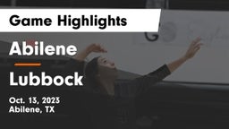 Abilene  vs Lubbock  Game Highlights - Oct. 13, 2023