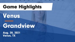 Venus  vs Grandview Game Highlights - Aug. 28, 2021