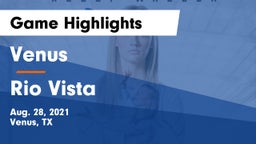 Venus  vs Rio Vista Game Highlights - Aug. 28, 2021