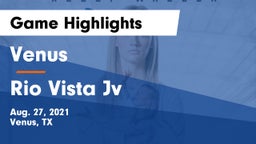 Venus  vs Rio Vista Jv Game Highlights - Aug. 27, 2021