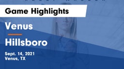 Venus  vs Hillsboro  Game Highlights - Sept. 14, 2021