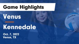 Venus  vs Kennedale  Game Highlights - Oct. 7, 2022