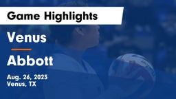 Venus  vs Abbott  Game Highlights - Aug. 26, 2023