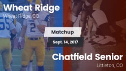 Matchup: Wheat Ridge High vs. Chatfield Senior  2017
