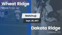 Matchup: Wheat Ridge High vs. Dakota Ridge  2017