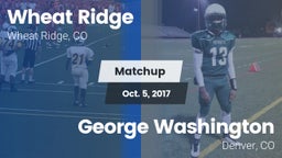 Matchup: Wheat Ridge High vs. George Washington  2017