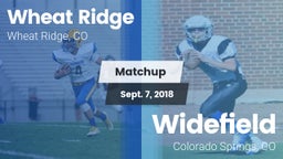 Matchup: Wheat Ridge High vs. Widefield  2018