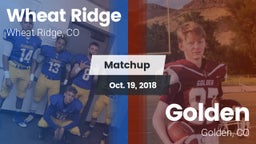 Matchup: Wheat Ridge High vs. Golden  2018