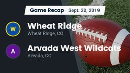 Recap: Wheat Ridge  vs. Arvada West Wildcats 2019