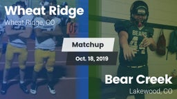 Matchup: Wheat Ridge High vs. Bear Creek  2019