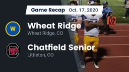 Recap: Wheat Ridge  vs. Chatfield Senior  2020