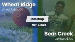 Matchup: Wheat Ridge High vs. Bear Creek  2020