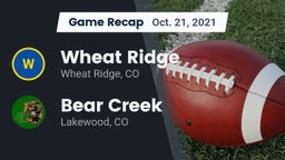 Recap: Wheat Ridge  vs. Bear Creek  2021