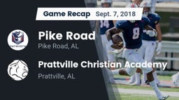 Recap: Pike Road  vs. Prattville Christian Academy  2018
