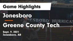Jonesboro  vs Greene County Tech  Game Highlights - Sept. 9, 2021