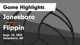 Jonesboro  vs Flippin   Game Highlights - Sept. 24, 2022