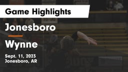Jonesboro  vs Wynne  Game Highlights - Sept. 11, 2023
