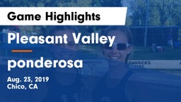 Pleasant Valley  vs ponderosa Game Highlights - Aug. 23, 2019