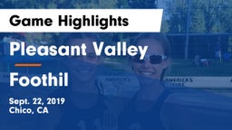 Pleasant Valley  vs Foothil Game Highlights - Sept. 22, 2019