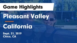 Pleasant Valley  vs California  Game Highlights - Sept. 21, 2019