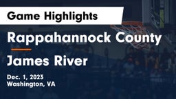 Rappahannock County  vs James River  Game Highlights - Dec. 1, 2023