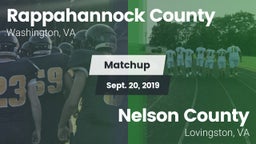Matchup: Rappahannock County  vs. Nelson County  2019