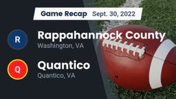 Recap: Rappahannock County  vs. Quantico  2022