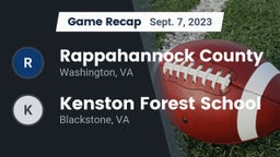 Recap: Rappahannock County  vs. Kenston Forest School 2023
