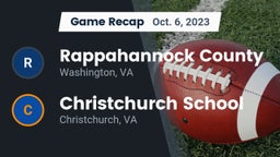Recap: Rappahannock County  vs. Christchurch School 2023