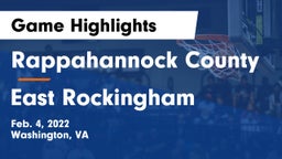 Rappahannock County  vs East Rockingham  Game Highlights - Feb. 4, 2022