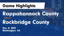 Rappahannock County  vs Rockbridge County  Game Highlights - Dec. 8, 2023