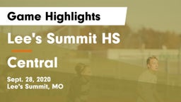 Lee's Summit HS vs Central  Game Highlights - Sept. 28, 2020