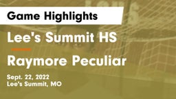 Lee's Summit HS vs Raymore Peculiar  Game Highlights - Sept. 22, 2022