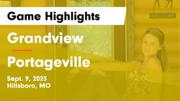 Grandview  vs Portageville Game Highlights - Sept. 9, 2023