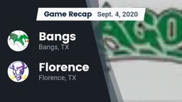 Recap: Bangs  vs. Florence  2020