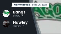 Recap: Bangs  vs. Hawley  2020