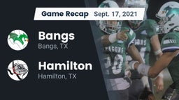 Recap: Bangs  vs. Hamilton  2021