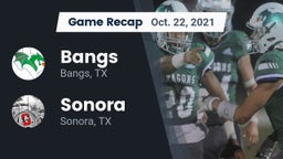 Recap: Bangs  vs. Sonora  2021