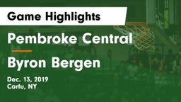 Pembroke Central vs Byron Bergen Game Highlights - Dec. 13, 2019