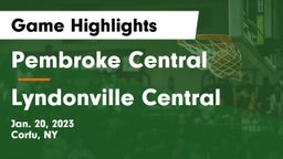 Pembroke Central vs Lyndonville Central Game Highlights - Jan. 20, 2023
