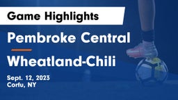 Pembroke Central vs Wheatland-Chili Game Highlights - Sept. 12, 2023