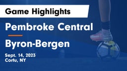 Pembroke Central vs Byron-Bergen Game Highlights - Sept. 14, 2023