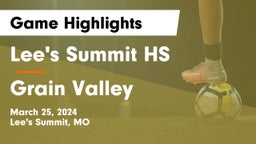 Lee's Summit HS vs Grain Valley  Game Highlights - March 25, 2024